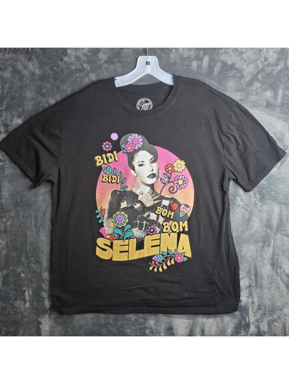 Selena Quintanilla TShirt Mens XXL Tejano Singer Black Bidi Bom Bom Music